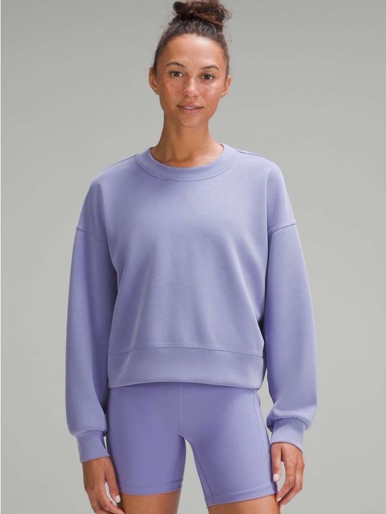 lululemon athletica Tops - Lululemon Softstreme Perfectly Oversized Cropped Crew Sweatshirt